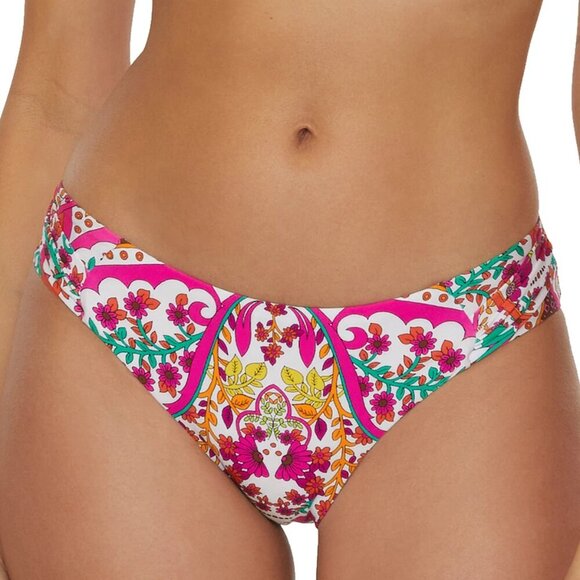 Trina Turk 'Hawaiian Garden' Tab-Side Hipster Bikini Swimsuit Bottom, Multi - Picture 1 of 2